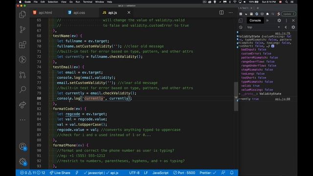 Form Validation Part II - JS and the Constraint Validation API