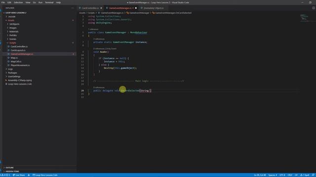 Unity3D: Урок 11 - Игровой менеджер событий. (Свой)
