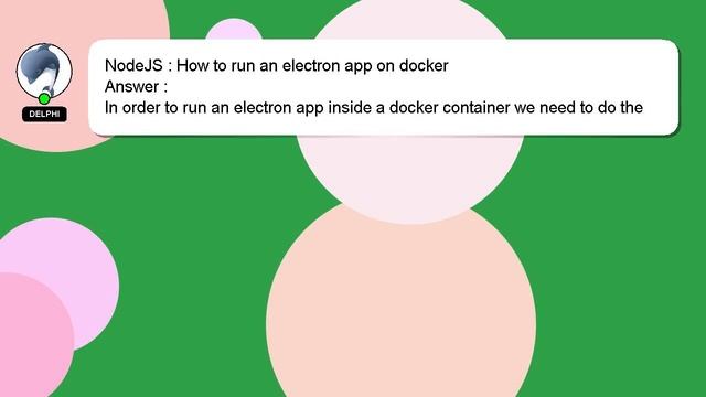 NodeJS : How to run an electron app on docker смотреть онлайн