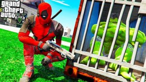 ДЭДПУЛ ПОЙМАЛ ХАЛКА В ГТА 5 МОДЫ! DEADPOOL ОБЗОР МОДА ВИДЕО ИГРЫ GTA 5 MODS