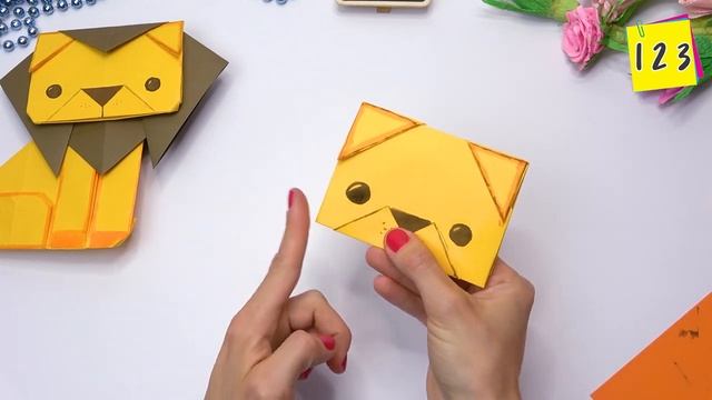 DIY Paper LION | Easy origami toys смотреть онлайн