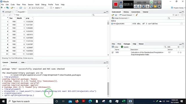 Calculating SPI index using R studio | Video Tutorial смотреть онлайн