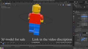 Lego Minifigure Blender 3d Model (Product Trailer)