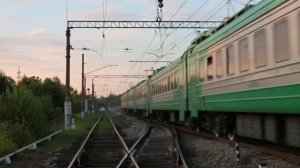 Электропоезд ЭД4М-0452 станция Тихонова Пустынь