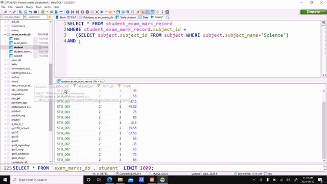 Data Base Task 29 |Use ROUND, MIN, AVG SQL Functions and INNER JOIN uses | 1st Year |Java Institute