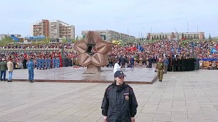 Магнитогорск, празднование дня Победы у Вечного огня (09.05.2022)