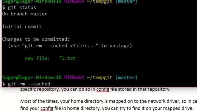 How to remove the file from staging area in GIT смотреть онлайн
