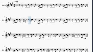 Flute Sheet Music: How to play Grandma's Shop by BillionSurpriseToys