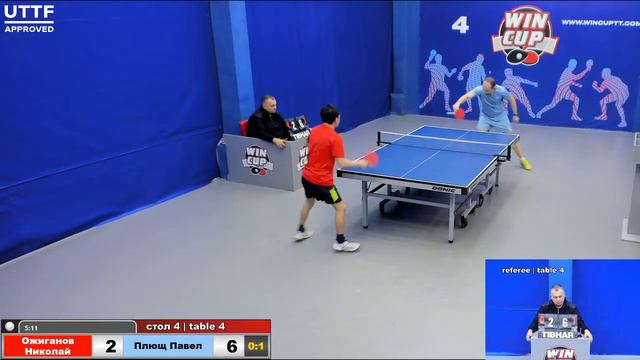 19:00 Ожиганов Николай 0-3 Плющ Павел стол 4 Юг-3 06.03.21 смотреть онлайн