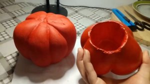 Тыквы из гипса.