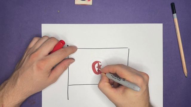 Как нарисовать флаг Туниса / Рисуем флаги мира смотреть онлайн