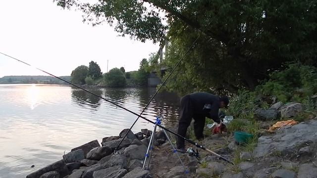 Ловля рыбы близ города Калязин на Волге№5 смотреть онлайн