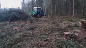 Лесные грабли на пружинах ЛГП-2,5 для уборки порубочных остатков на лесосеках