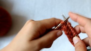 Вяжем модный снуд спицами ☼ Как вязать английскую резинку по кругу