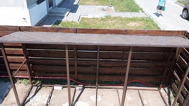 Дровница во дворе! #дровник #навес смотреть онлайн