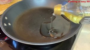 Готовим стейк с брусникой и грецкими орехами.