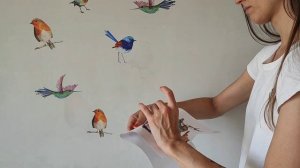 Обзор на интерьерные наклейки "Птицы" VEROL