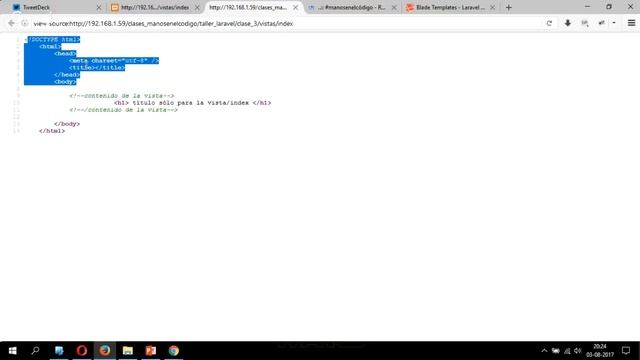 Clase 3 Taller Práctico Laravel Framework. Vistas y Templates con Blade смотреть онлайн