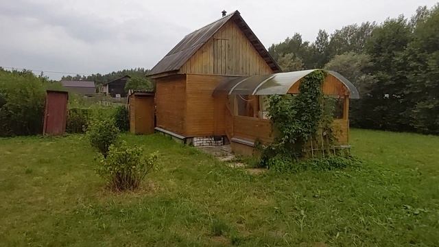 Кирпичная дача с баней на участке в СНТ Железнодорожный строитель рядом с гор. Александров. Лето. смотреть онлайн