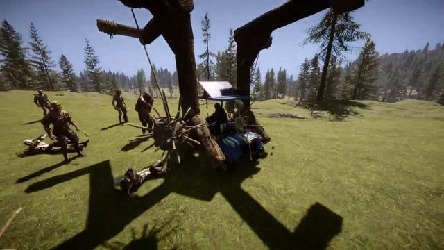 Mace Trap Stun Golf Cart Montage | Sons of the Forest Mods