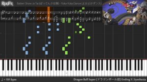 【TV】Dragon Ball Super Ending 5 - Yoka Yoka Dance (Piano)