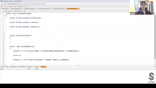 Custom Controller in Visualforce | Salesforce Development Course смотреть онлайн