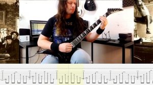 Pantera - Cemetery Gates Cover (Tabs on Screen) (Eb Tuning)