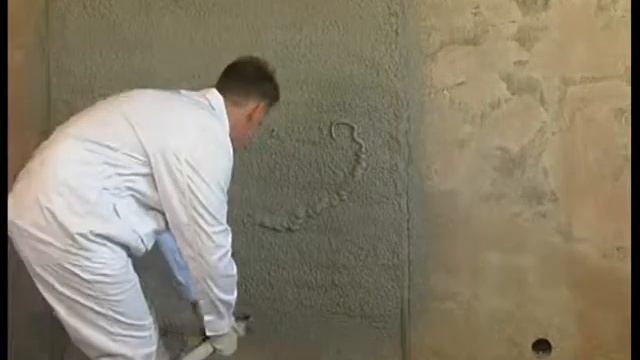 Работа с гипсовой машинной штукатуркой MP-75 смотреть онлайн