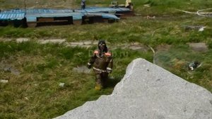 Пожар на лодочной станции в Хабаровске