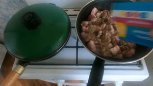 Жареная Картошка с Мясом(свинина)