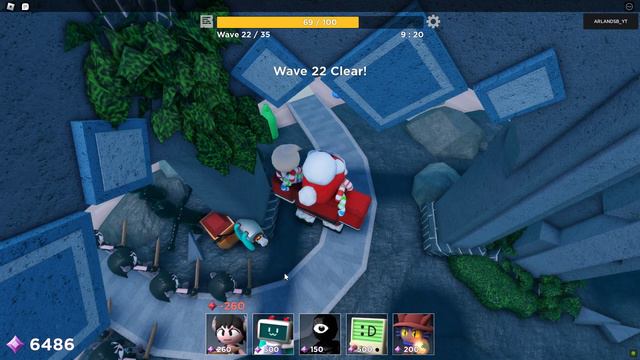 Roblox Tower heroes Radiant Reef medium solo (no balloon pal, speedrun)