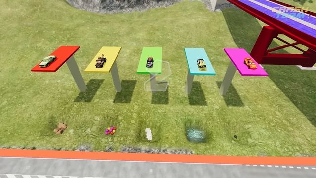 CHOOSE a POOL TO SURVIVE! Pixar Cars BeamNG Drive Challenge! смотреть онлайн