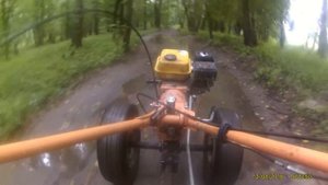 Покатушки на мотоблоке 2