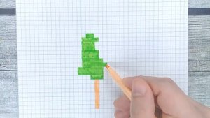 Рисунки по клеточкам / Балерина / Поэтапно / Лайк АРТ