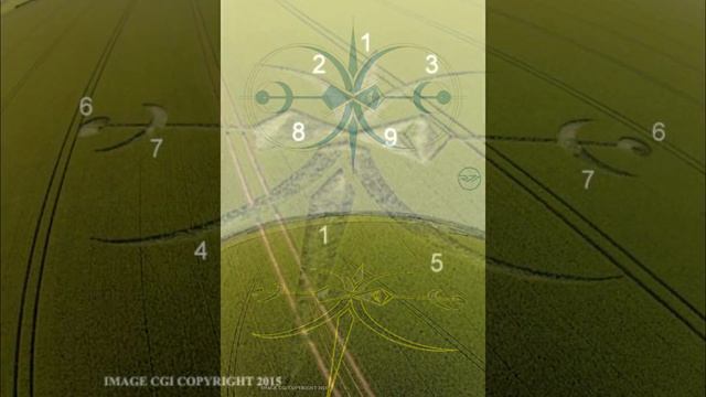 Рисунки на полях. Англия, графство Уилтшир, 15 июня 2015г смотреть онлайн