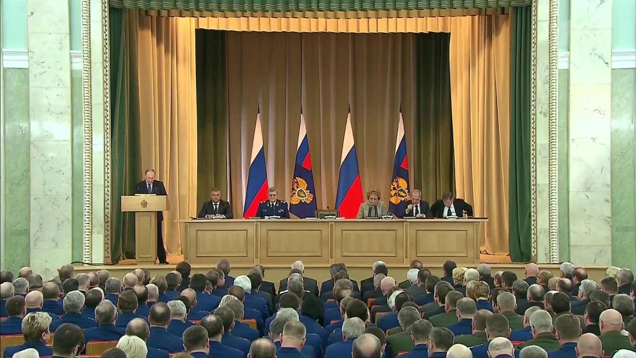 На итоговом заседании коллегии Генеральной прокура...бсудили результаты работы ведомства в 2016 году