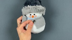 Снеговик из носка своими руками  | Как сделать снеговика из носка