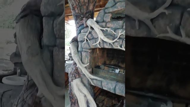 Мангальная зона из арт-бетона смотреть онлайн