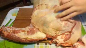 Разделка передней четверти баранины