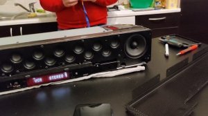Yamaha YSP-600 - Test with exposed drivers