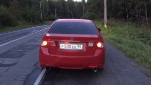 Honda Accord 8 Type-S звук спортивных глушителей (прямоток)