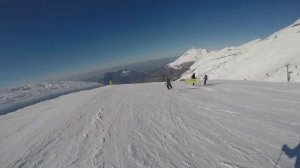 Роза Хутор. Красная Поляна. (Каменный столб 2509 м.). Красная трасса Примула.