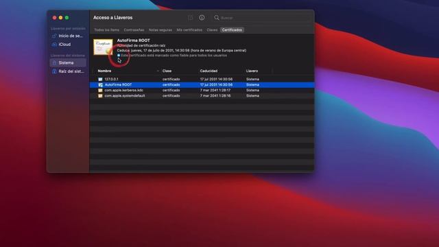 Configuración de los certificados digitales en el llavero MacOS para el funcionamiento de Autofirma смотреть онлайн
