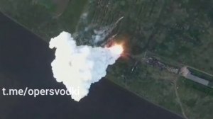 уничтожения российским БпЛА-камикадзе двух украинских С-300 на запорожском.mp4