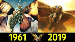 Мотра - Эволюция (1961 - 2019) ! Все Появления Гигантской Бабочки !