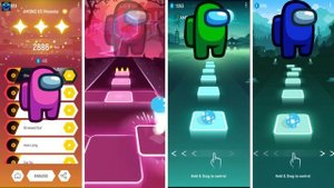 Among Us VS Among Us VS Among Us VS Among Us - Tiles Hop EDM Rush