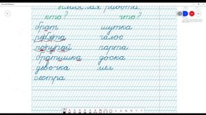 слова названия предметов  повторение