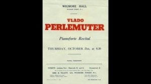 Vlado Perlemuter Wigmore Hall 1990