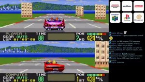 OutRunners (Sega Mega Drive) - прохождение игры Original + Arcade (секретная VirtuaFormula)