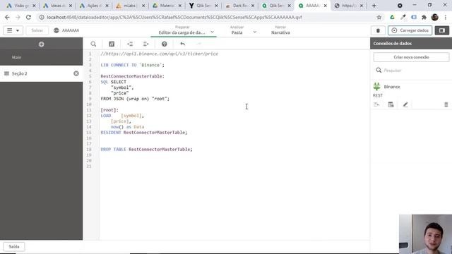 Conexão com a Api Binance Criptomoedas para Consulta em Qlik Sense смотреть онлайн